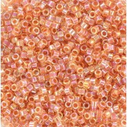 Miyuki delica beads 11/0 - Dark peach lined crystal ab DB-54